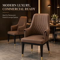 Chaises de restaurant de luxe, fauteuil à dossier haut matelassé en diamant avec revêtement haut de gamme pour hôtel, banquet, salon, salle à manger