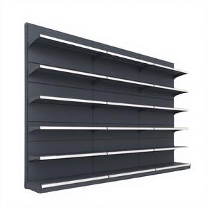 Gondole métallique double face légère pour supermarché, étagères réglables pour présentoirs de magasin de détail - Product Image 5