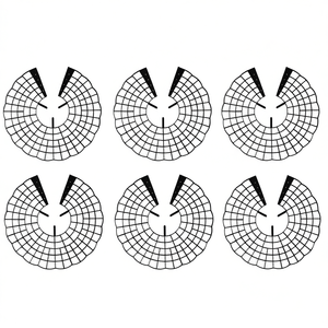 6 supports de plantation noirs pour fraises avec 3 pieds de support fixes, produit agricole en plastique pour l'entretien des plantes de jardin - Product Image 1