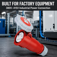 CHENF – Connecteur de câble mobile industriel femelle, prise portable rouge, broches en cuivre pur, indice IP67, ignifuge, vente directe usine