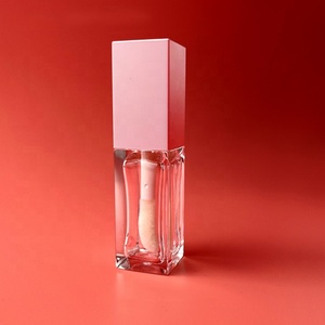 Tubes de brillant à lèvres transparents de 6 ml avec grand applicateur, tubes carrés vides pour brillant à lèvres - Product Image 1
