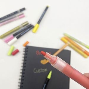 Juego de Rotuladores de Pintura Acrílica Permanente de 12 Colores Personalizados con Logotipo para Estudiantes, Arte de Graffiti - Product Image 3