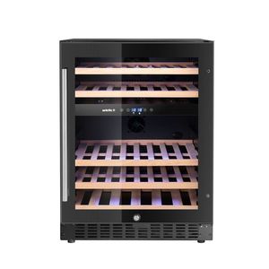 Frigorifero Commerciale per Cucina Arktic Black 570x595x(H)820mm, Frigo Cantina a 2 Zone con Capacità di 46 Bottiglie - Product Image 1