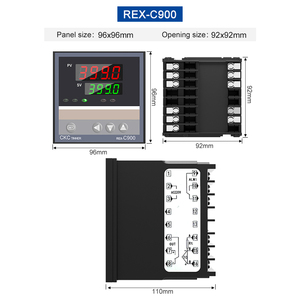 85 ~ 265VAC באיכות גבוהה תעשייתי טמפרטורת בקר Lcd 220v REX-C900 - Product Image 2