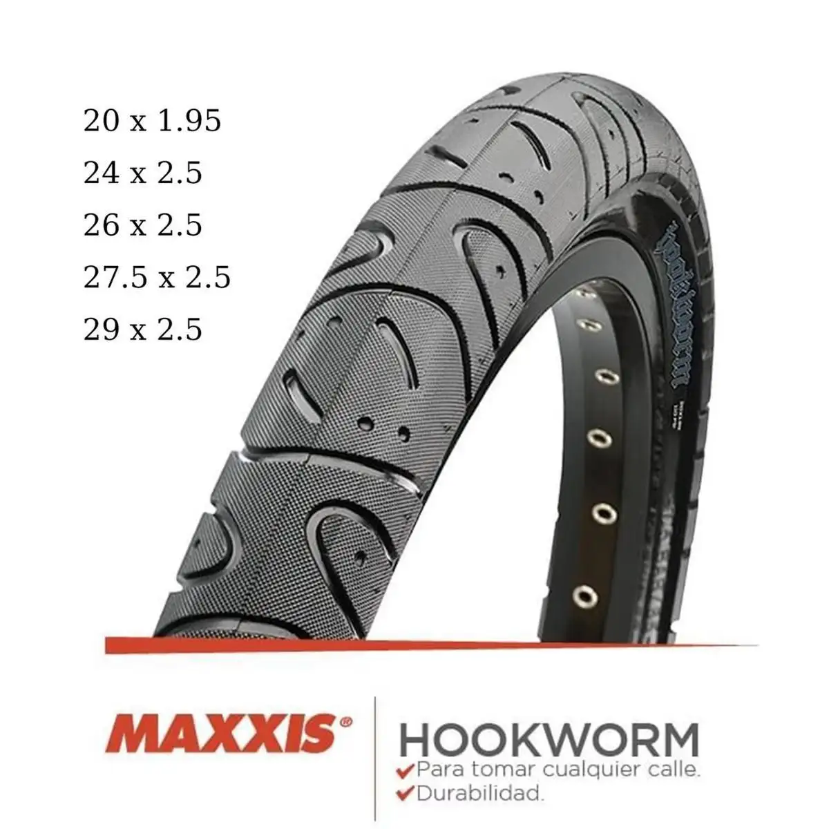 Maxxis Hookworm Tubeless kauçuk bisiklet lastikleri 20x1.95 24x2.5