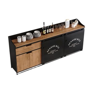 Hôtel Restaurant Vaisselle Meuble Buffet Assaisonnement Table Cave à Vin, Style <span class=keywords><strong>Industriel</strong></span>, Commercial avec <span class=keywords><strong>Porte</strong></span> <span class=keywords><strong>Coulissante</strong></span> - Product Image 5