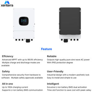 Inversor monofásico solar híbrido 48V 6kw Inversor solar fuera de la red 6000W Inversor de onda sinusoidal pura para el hogar - Product Image 5