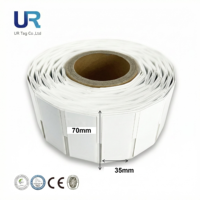 Étiquette RFID UHF flexible anti-métal 70x35mm, étanche/résistante aux intempéries, pour entrepôt, secteur de la santé, paiement par carte professionnelle