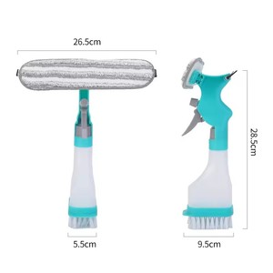 Kit <span class=keywords><strong>de</strong></span> nettoyage <span class=keywords><strong>de</strong></span> vitres multifonctions avec raclette en microfibre Outil <span class=keywords><strong>de</strong></span> nettoyage <span class=keywords><strong>de</strong></span> vitres pour la maison - Product Image 5