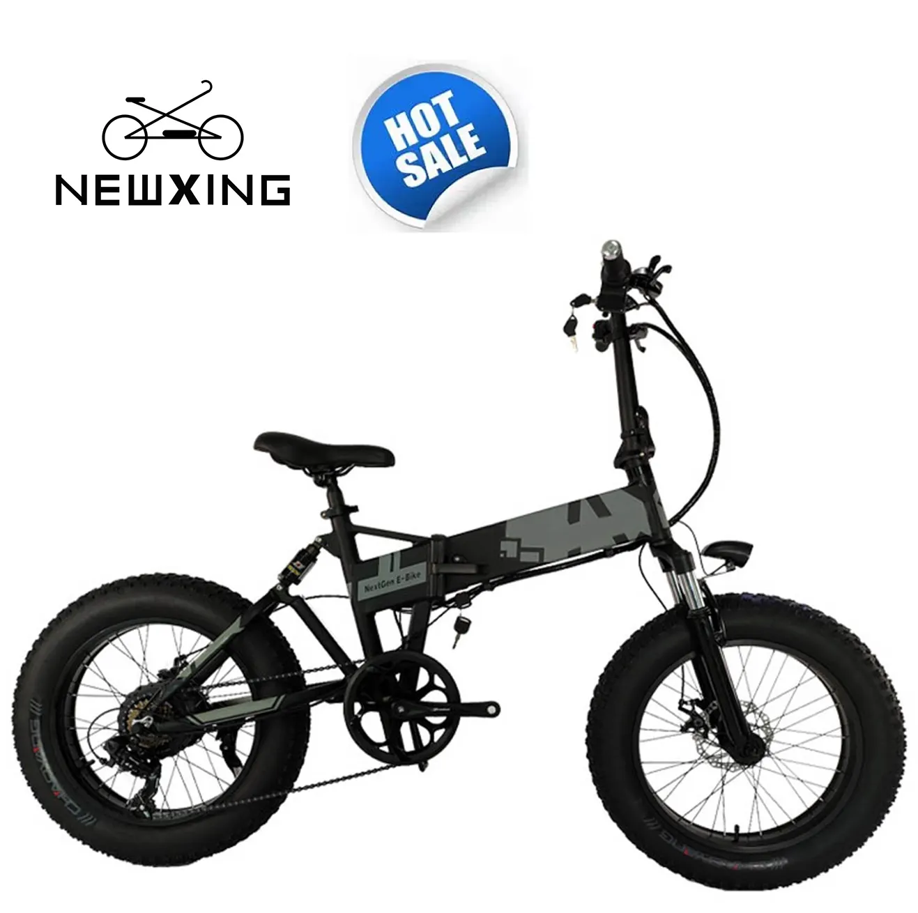 Ebike 20 Inch Big Wheels Fat Tires Front And Rear Shock Absorbers Folding Electric Snowmobiles Mountain Bikes