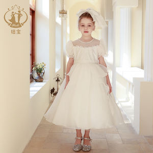 Nimble blanco con cuentas elegante niños <span class=keywords><strong>ropa</strong></span> <span class=keywords><strong>de</strong></span> fiesta <span class=keywords><strong>de</strong></span> cumpleaños adolescente vestido <span class=keywords><strong>de</strong></span> comunión niñas vestidos <span class=keywords><strong>boda</strong></span> concierto <span class=keywords><strong>de</strong></span> Navidad - Product Image 2