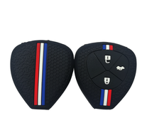 Vente en gros de couvre-clés de voiture en silicone de qualité supérieure Inspired Design adapté à plus de 300 modèles de voitures avec une rayure de course tricolore élégante