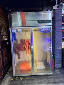 <span class=keywords><strong>ตู้</strong></span>โชว์เนื้อแบบแขวนแนวตั้งยาว1.5เมตร LED <span class=keywords><strong>อุณหภูมิ</strong></span>เดียวสำหรับผลิตภัณฑ์สเต็กทนกรดแบบซูเปอร์มาร์เก็ต - Product Image 4