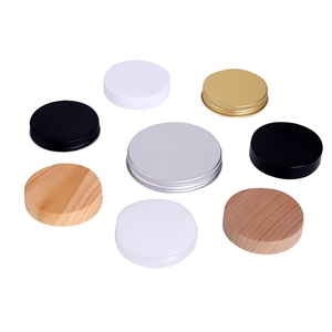 Vente directe du fabricant, pot cosmétique en plastique noir PET avec couvercle doré - Product Image 3