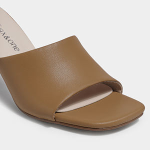 Хит продаж, летние сандалии с котенком и каблуком, обувь из верблюжьей кожи с квадратным носком на каблуке - Product Image 4