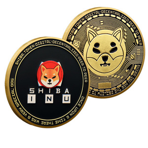 Moneda Conmemorativa de Metal SHIB de Shiba Inu, Bañada en Oro, Relieve, Souvenir Coleccionable, Adorno - Product Image 1