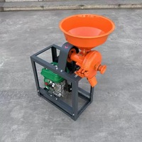 Broyeur à disques multifonctionnel humide/sec à prix de gros, électrique ou à moteur essence, pour céréales, manioc, maïs, soja