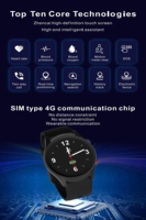 Orologio intelligente Senior 2/3/4G per allarme vita 4G GPS L08 braccialetto Pro orologi per il monitoraggio della salute per le chiamate di emergenza in Roaming
