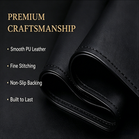 Alas Meja Kulit PU Premium Logo Kustom, Alas Mouse Kantor Besar, Pelindung Alas Meja Kantor untuk Hadiah Perusahaan, Promosi Bisnis