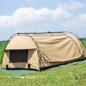Mercato australiano campeggio escursionismo all'aperto tenda swag tenda da campeggio in tela resistente per 2 persone