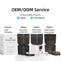 Mangeoire automatique OEM 7L écologique portable pour chiens WiFi Distributeur de nourriture sèche pour animaux de compagnie Bol en acier inoxydable Tuya App Control Timer