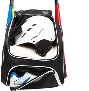 Free Sample Low MOQ Waterproof Lightweight Sports Baseball Bat <b>Backpack</b> with Shoes Compartment for Youth Kids <b>Children</b> - Product Image 1