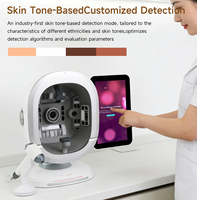 Analyseur de peau IA K33 2026 à 3 caméras, scanner facial complet à 270 degrés avec 8 images spectrales pour le soin du visage et du cuir chevelu