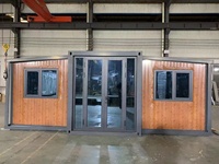 Maisons préfabriquées portables sur mesure de 20 pieds et 40 pieds, conteneurs mobiles pliables extensibles de 40 pieds, maison préfabriquée