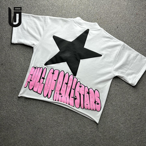 Custom Streetwear O-Neck Woven Heavy Cotton Eco-Friendly Breathable Regular Length Short Sleeve <strong>T</strong>-<strong>Shirt</strong> Graphic <strong>3D</strong> for - Product Image 4