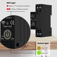Interruptores de Circuito Inteligentes Tuya Smart Life Mini con Control Remoto 1P Zigbee 63A, Temporizador, Medidor Eléctrico