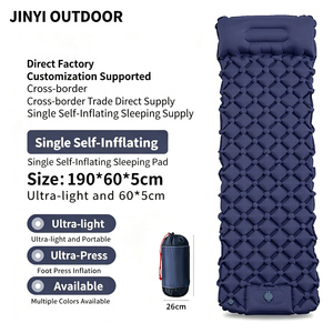 Ultralight Self Inflating Sleeping Pad <b>Mat</b> With Pillow Portable Camping Mattress for Backpacking Hiking Traveling - Product Image 2