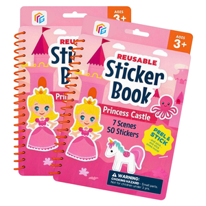 Livres d'autocollants réutilisables personnalisés pour enfants, autocollants en silicone amovibles autocollants, meilleurs cadeaux, jouets éducatifs pour enfants - Product Image 2