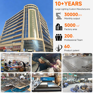 Magníficas Lámparas Colgantes para Vestíbulo de Hotel, Iluminación de Ingeniería para Escaleras Interiores, Arañas de Metal y Vidrio Personalizables - Product Image 4