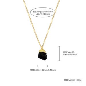 Natural Raw Stone Charm Pendant <b>Necklace</b> - Product Image 4