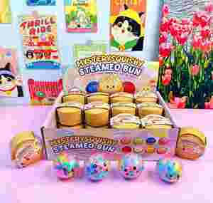 Wholesale Cute Mystery Steamed Bun Squishy Toy Colorful Gel <b>Bead</b> Filled Soft TPR Squeeze Fidget Toy Blind Box - Product Image 3