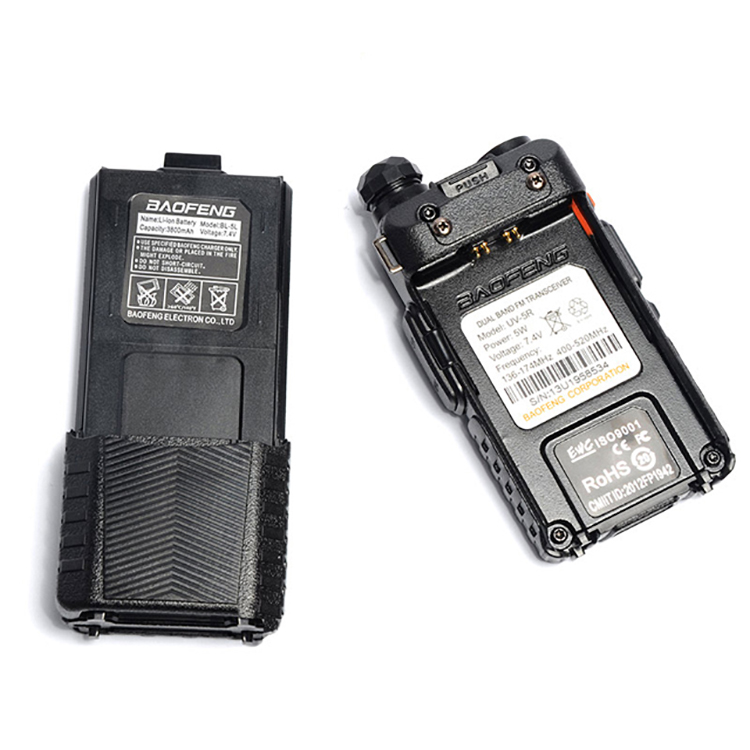 Radio Amateur Portable BAOFENG UV-5RM Plus GPS 10W - Talkie-walkie Double Bande VHF/UHF Avec Batterie 2500mAh, USB-C, 640 Canaux (Lot De 2)