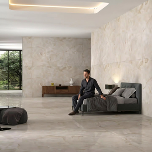 Alfa Beige marfil piedra sinterizada Artificial 1600*3200 mármol de losa grande puro para comedor al aire libre camino-azulejos de porcelana de pared Interior - Product Image 1