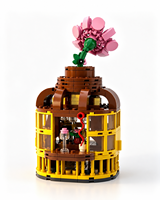 Mini Bar à Oiseaux en Briques de Construction – Kits DIY Personnalisables, Objets de Collection, Cadeaux, Décorations, Ornements Nouveauté, Jouets Éducatifs pour Enfants
