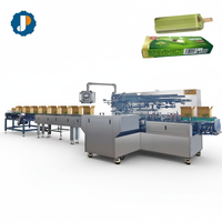 Machine d'emballage horizontale électrique automatique pour sachets alimentaires et cartons, machine d'enrobage pour boîtes de glaces et aliments surgelés, avec servomoteur PLC