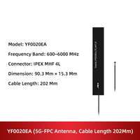 YF0006BA 4G LTE FPC Antenna 1st Gen Connector 2300-2690MHz Full Band Flexible PCB Antenna for 4G Module IoT Gateway