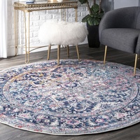 Tapis ornée de pétales d'étoiles et de pétales bleues, accessoire de salon, nouveau Design populaire, meilleures ventes, 2020