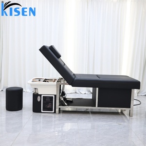 KISEN Lit de lavage et de massage pour spa capillaire et pédicure, avec bac de lavage pour salon de coiffure et thérapie capillaire - Product Image 2