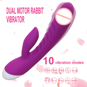 Hochwertiger Klitoris-G-Punkt-Stimulator mit Stoßfunktion, Rabbit-Vibrator für Erwachsene, Sexspielzeug für Frauen - Product Image 2