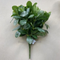 Daun Buatan 45cm 9 Tangkai, Daun Hijau Buatan, Batang Daun Buatan untuk Dekorasi Rumah dan Taman
