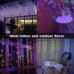 <span class=keywords><strong>Luces</strong></span> LED Solares Recargables en Forma de Tira, Control por Botón, IP65 Impermeables, para Exteriores, <span class=keywords><strong>Navidad</strong></span>, <span class=keywords><strong>Cascada</strong></span>, Específicas para Proyectos - Product Image 4