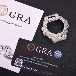VVS Moissanite Iced Out Silver <strong>Watch</strong> Case Bezel Compatible with <strong>Casios</strong> <strong>G-Shocks</strong> DW6900 Luxury Diamond <strong>Watch</strong> Parts Wholesale - Product Image 5