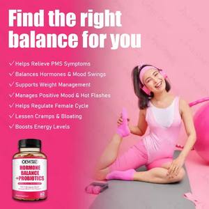Cápsulas para el Equilibrio Hormonal Femenino, Probiótico Todo en Uno, Alivio para la <span class=keywords><strong>Menopausia</strong></span> <span class=keywords><strong>y</strong></span> el SPM, para Aliviar los Cambios de Humor <span class=keywords><strong>y</strong></span> las Afiuras - Product Image 2
