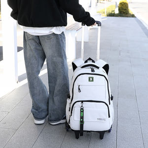 <span class=keywords><strong>Sac</strong></span> <span class=keywords><strong>à</strong></span> <span class=keywords><strong>dos</strong></span> <span class=keywords><strong>à</strong></span> <span class=keywords><strong>roulettes</strong></span> unisexe grande capacité <span class=keywords><strong>à</strong></span> prix d'usine, sacs d'école en nylon décontractés avec <span class=keywords><strong>roulettes</strong></span>, respirant, <span class=keywords><strong>ultra</strong></span>-<span class=keywords><strong>léger</strong></span>, fermeture éclair - Product Image 5