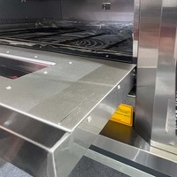 Four à gaz commercial multi-niveaux robuste avec verre anti-explosion et roues mobiles pour boulangeries et restaurants