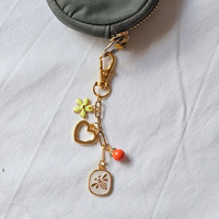 Bijoux créatifs pour femmes Porte-clés mignon tendance Porte-clés breloque sac Pendentif interchangeable Porte-clés en cristal